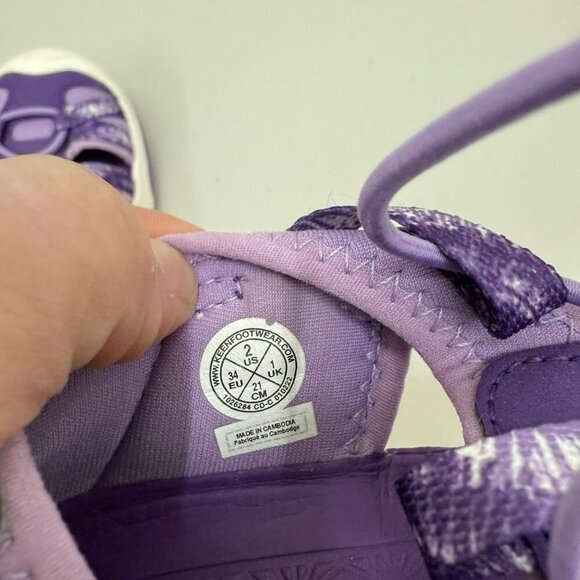 Keen Moxie Purple Closed Toe Outdoor Hiking Sandals Shoes 1026284 Girls Youth 2 - Picture 5 of 8